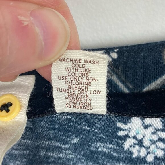 Anthropologie Blue Floral Print Mini Dress Ruffle Size Small Bohemian Boho S - Picture 5 of 7